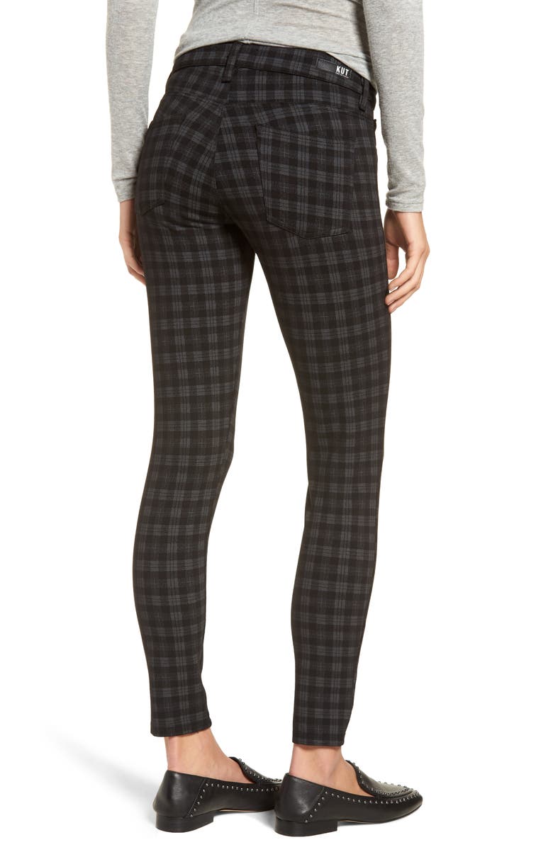 KUT from the Kloth Diana Plaid Skinny Ponte Pants, Alternate, color,