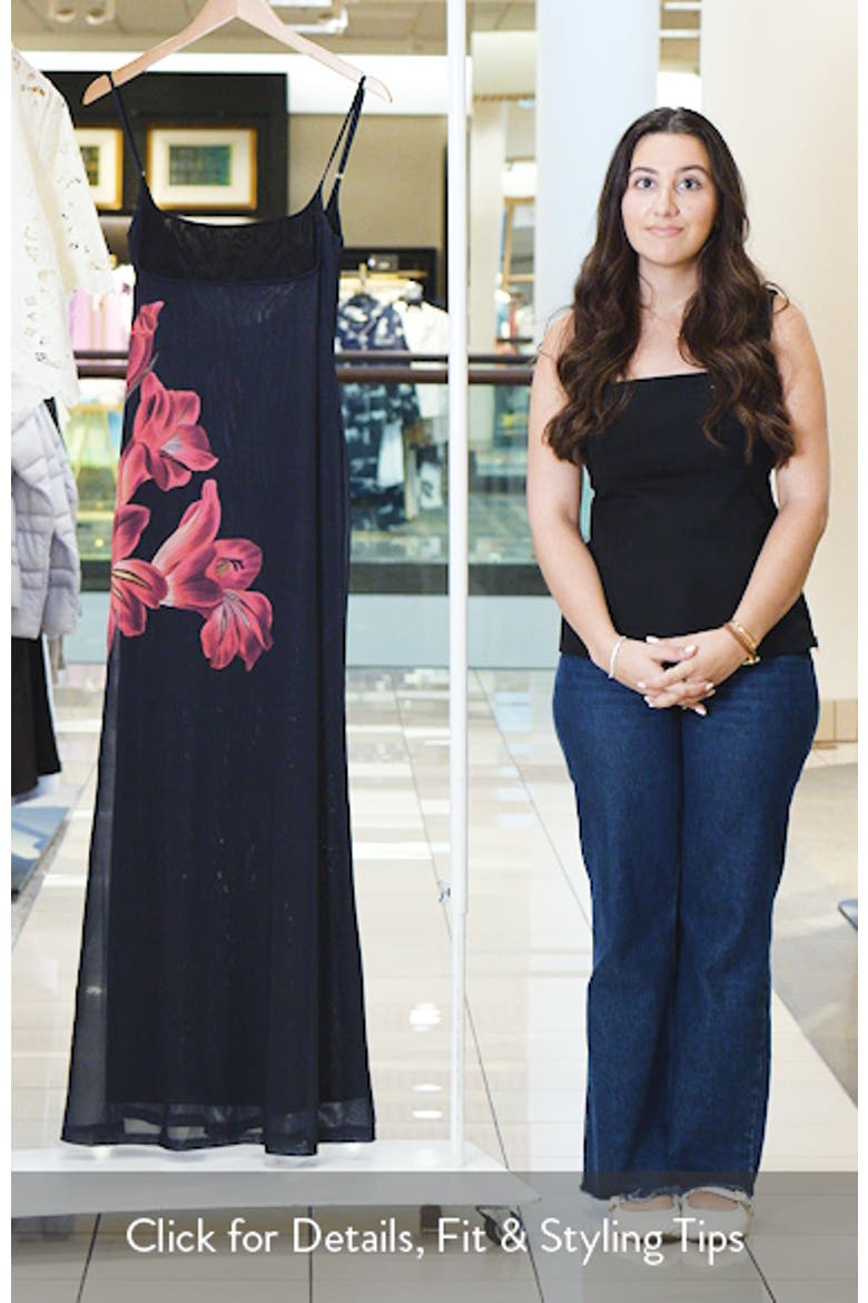 Fiadora Open Back Semisheer Mesh Maxi Dress video