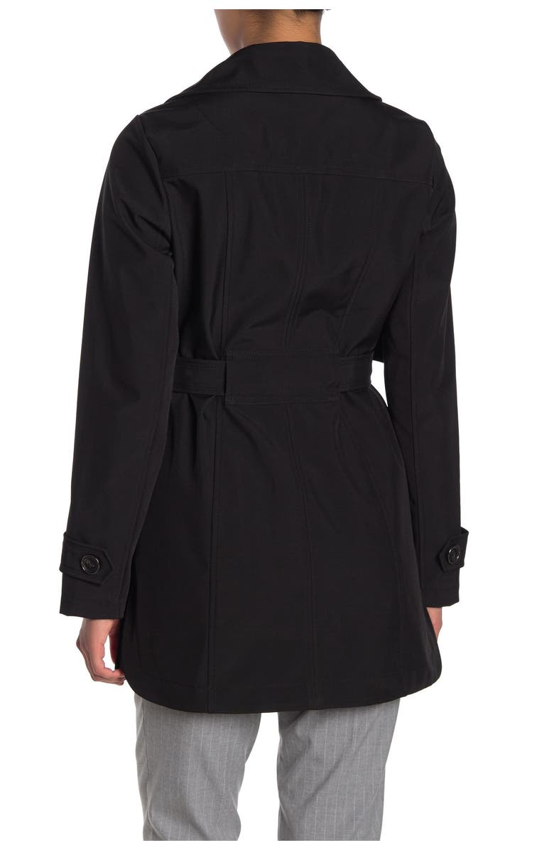 Sebby Soft Shell Double Breast Water Resistant Trench Coat, Alternate, color,