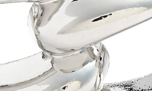 Nordstrom Curb Link Cuff Bracelet In Rhodium