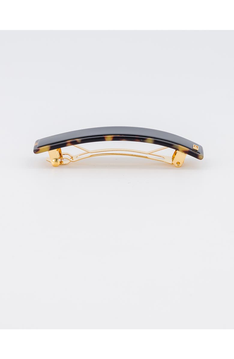 Alexandre de Paris Notre Dame Acetate Barette, Alternate, color, Black Tortoiseshell
