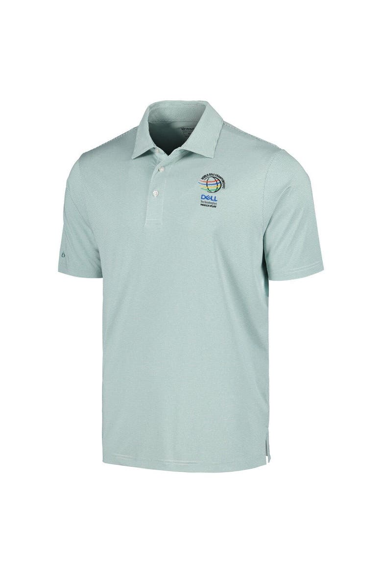 Men's Ahead Green WGC-Dell Technologies Match Play Airstream Essential Feed Striped Polo, Alternate, color, Green