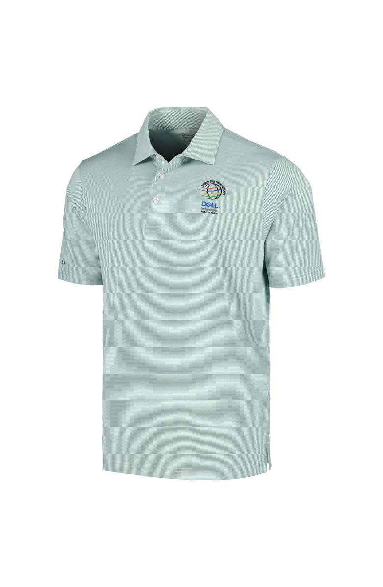 AHEAD Men's Ahead Green WGC-Dell Technologies Match Play Airstream Essential Feed Striped Polo, Alternate, color, Green