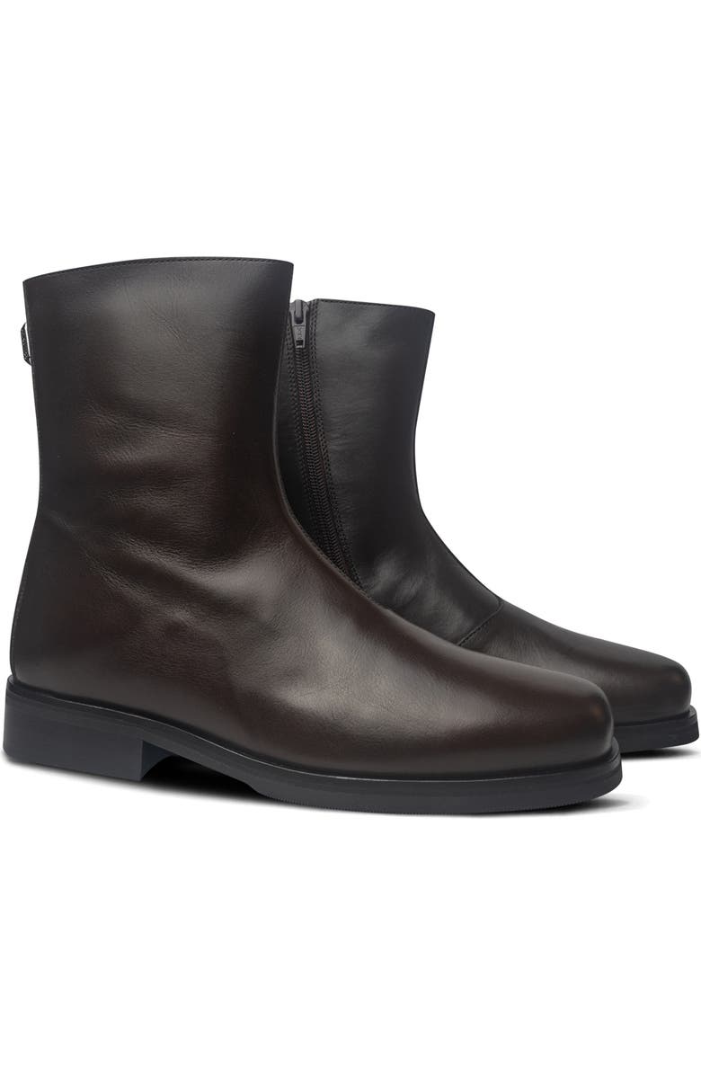 Collegium Stivale Leather Boot, Alternate, color, Marrone Leather