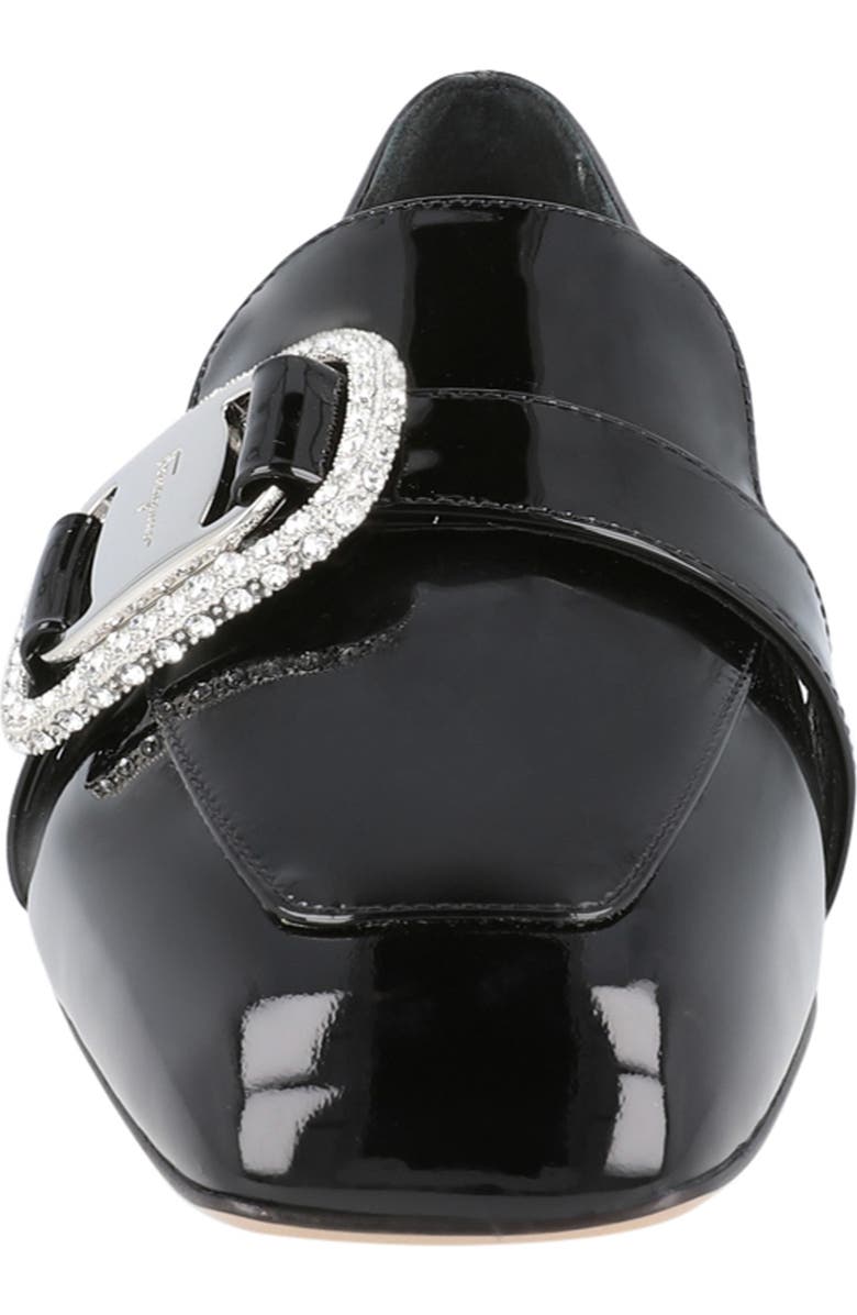 FERRAGAMO Embellished Patent Loafer, Alternate, color, Black