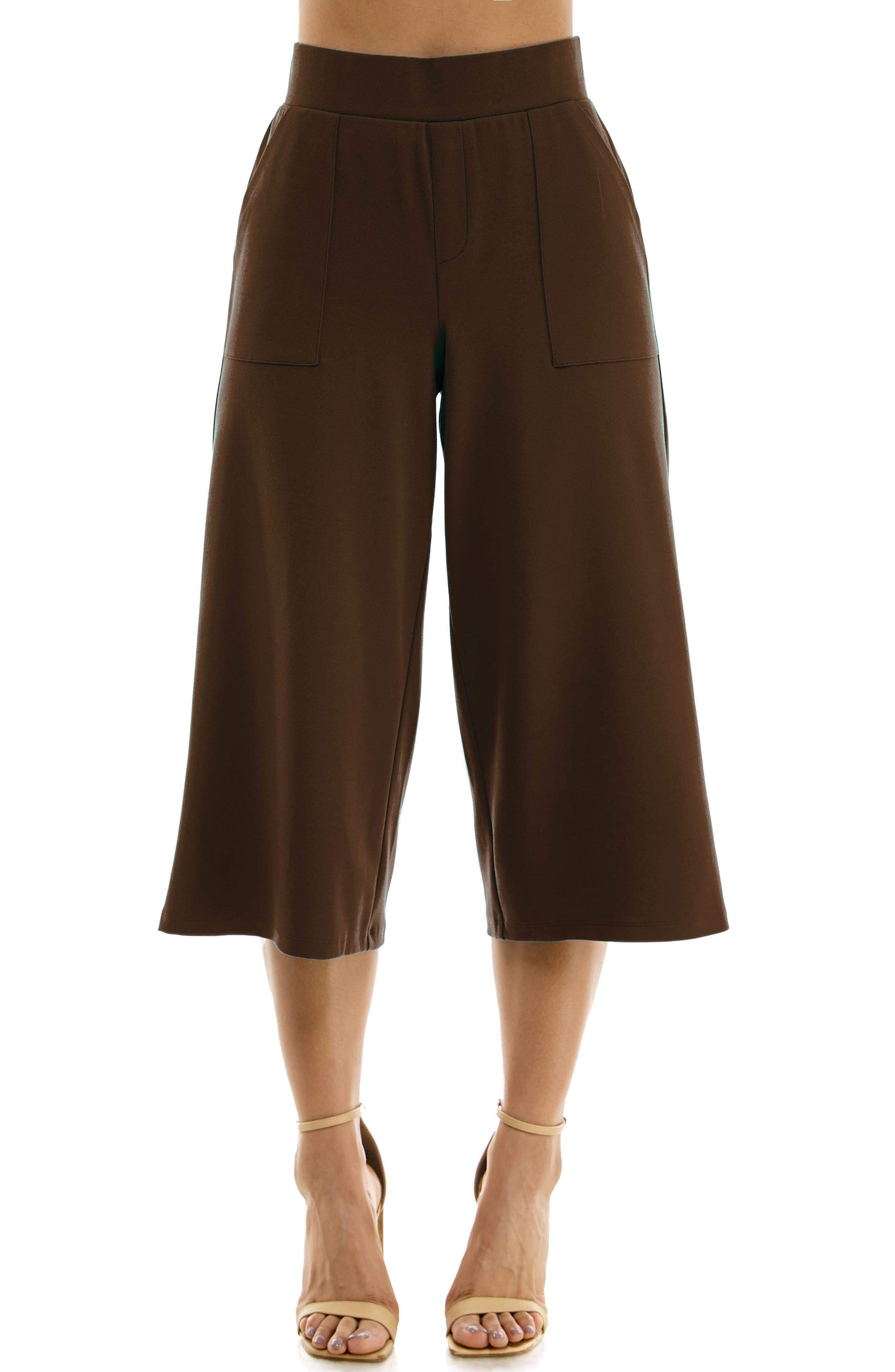 Elastic Waist Culotte Pants