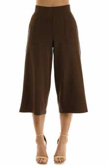 Elastic Waist Culotte Pants