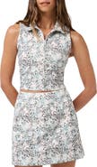 TravisMathew Moveknit Zip Crop Top