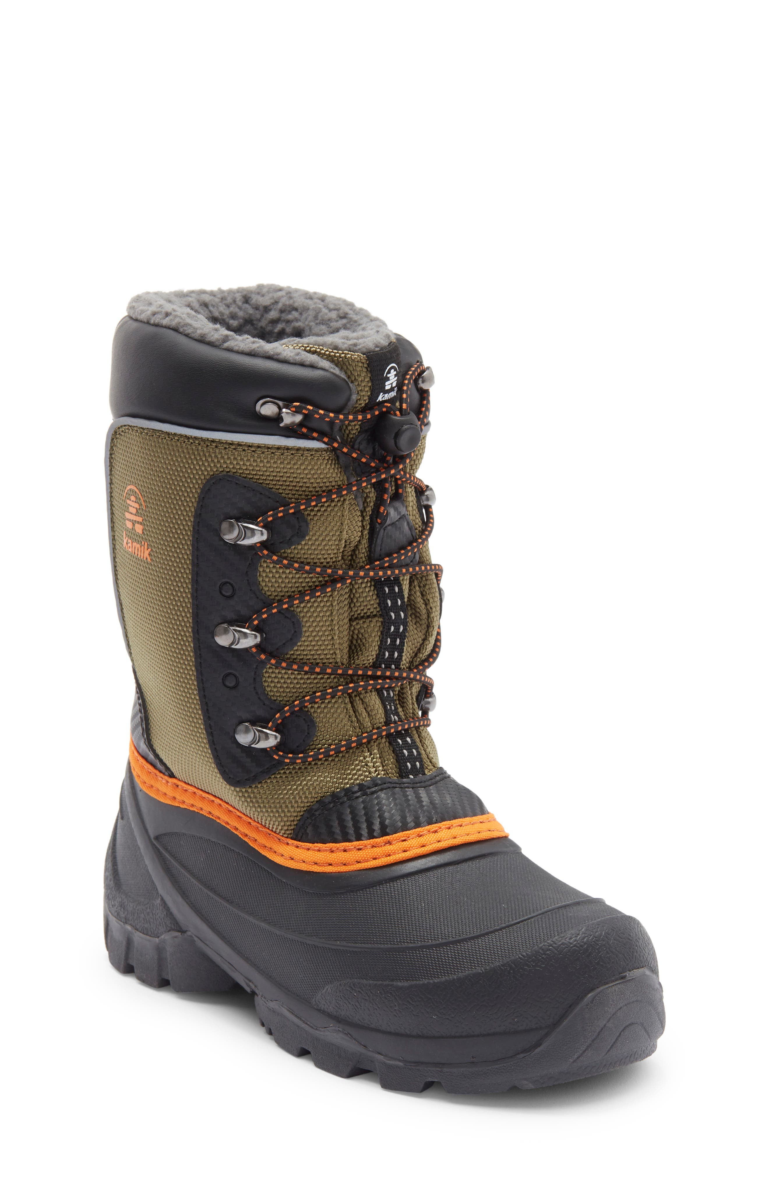 Kamik Kids' Luke 3 Fleece Lined Waterproof Snow Boot