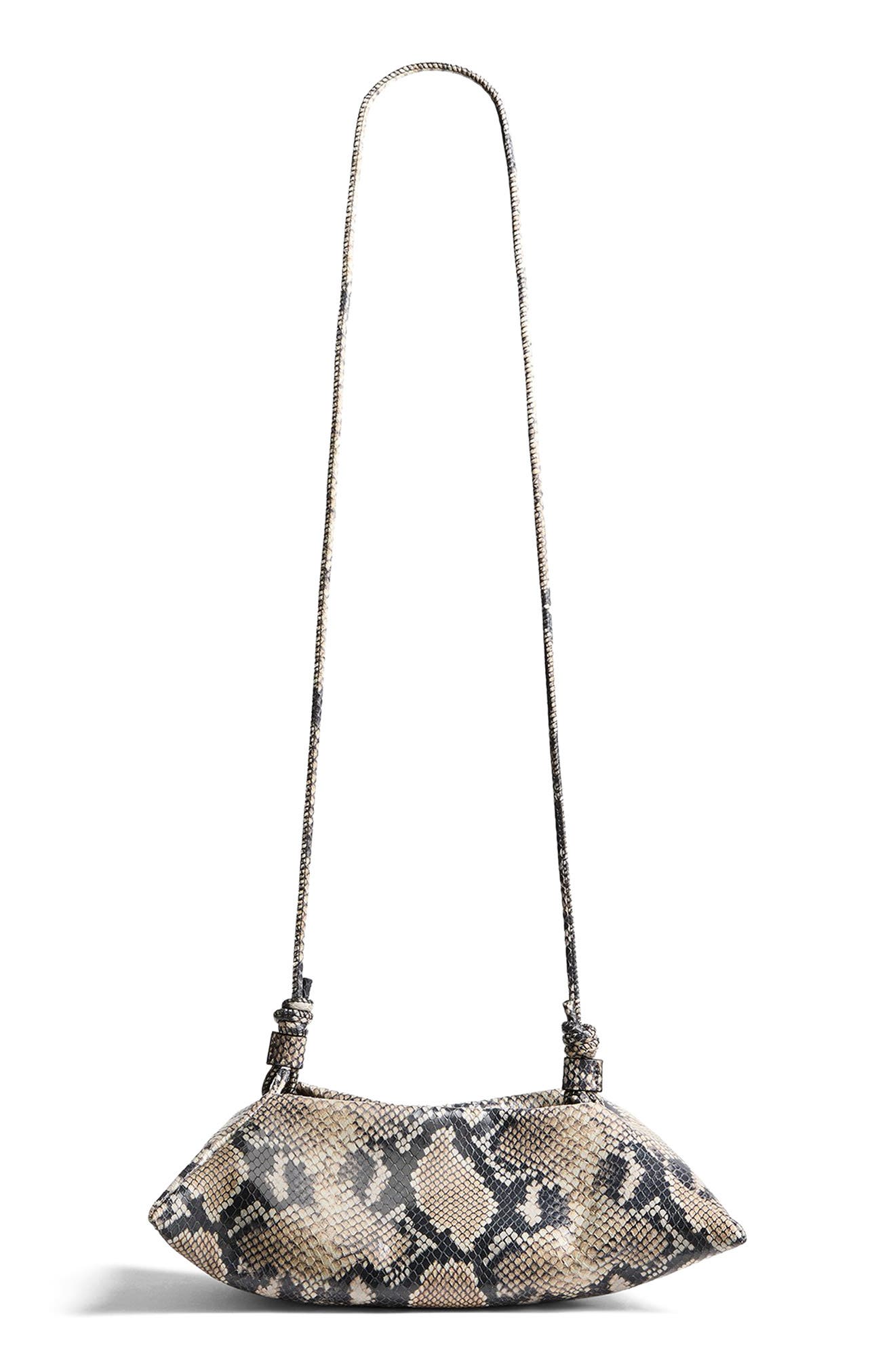 Altuzarra Mini Origami Snakeskin Embossed Leather East/West Crossbody Bag, Main, color, Python