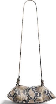 Altuzarra Mini Origami Snakeskin Embossed Leather East/West Crossbody Bag