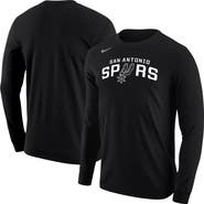 Nike Men's Nike Black San Antonio Spurs Logo Core Long Sleeve T-Shirt