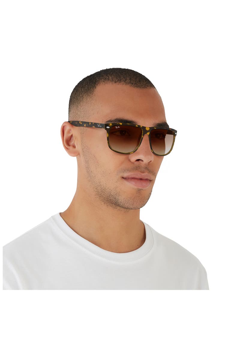 Boyfriend 60mm Flat Top Sunglasses, Alternate, color, TORTOISE GRADIENT