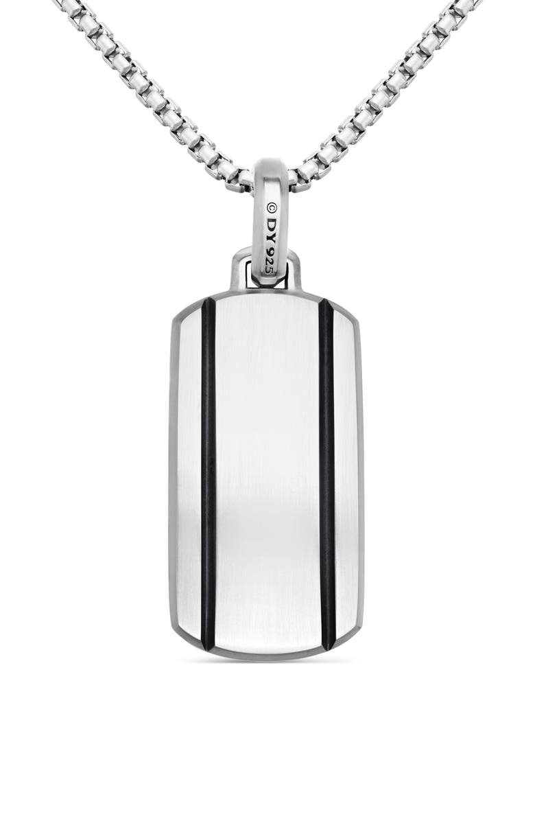 David Yurman Beveled Tag in Sterling Silver, 35mm, Alternate, color, 