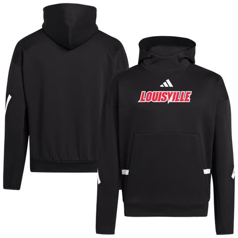Men's adidas Black Louisville Cardinals Z.N.E. Pullover Hoodie