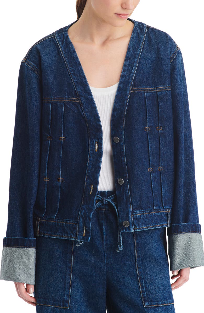 TWP Dusty Denim Jacket, Main, color, 