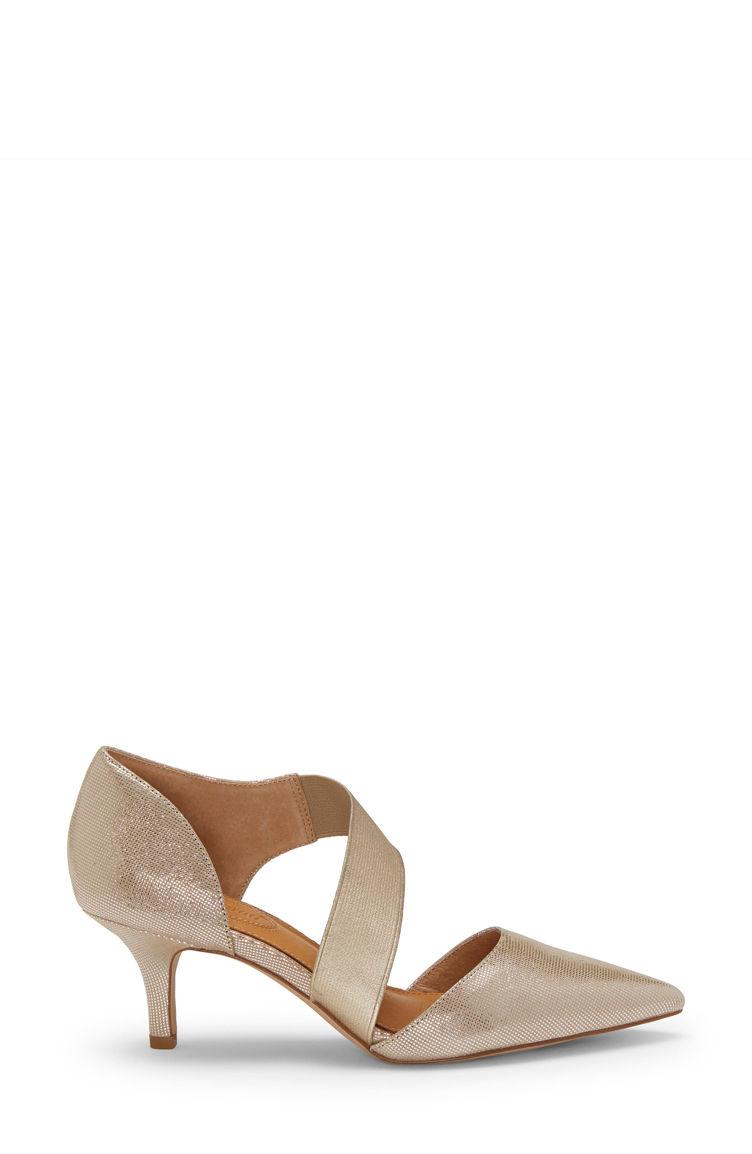 Denice Pump, Alternate, color, CHAMPAGNE LEATHER
