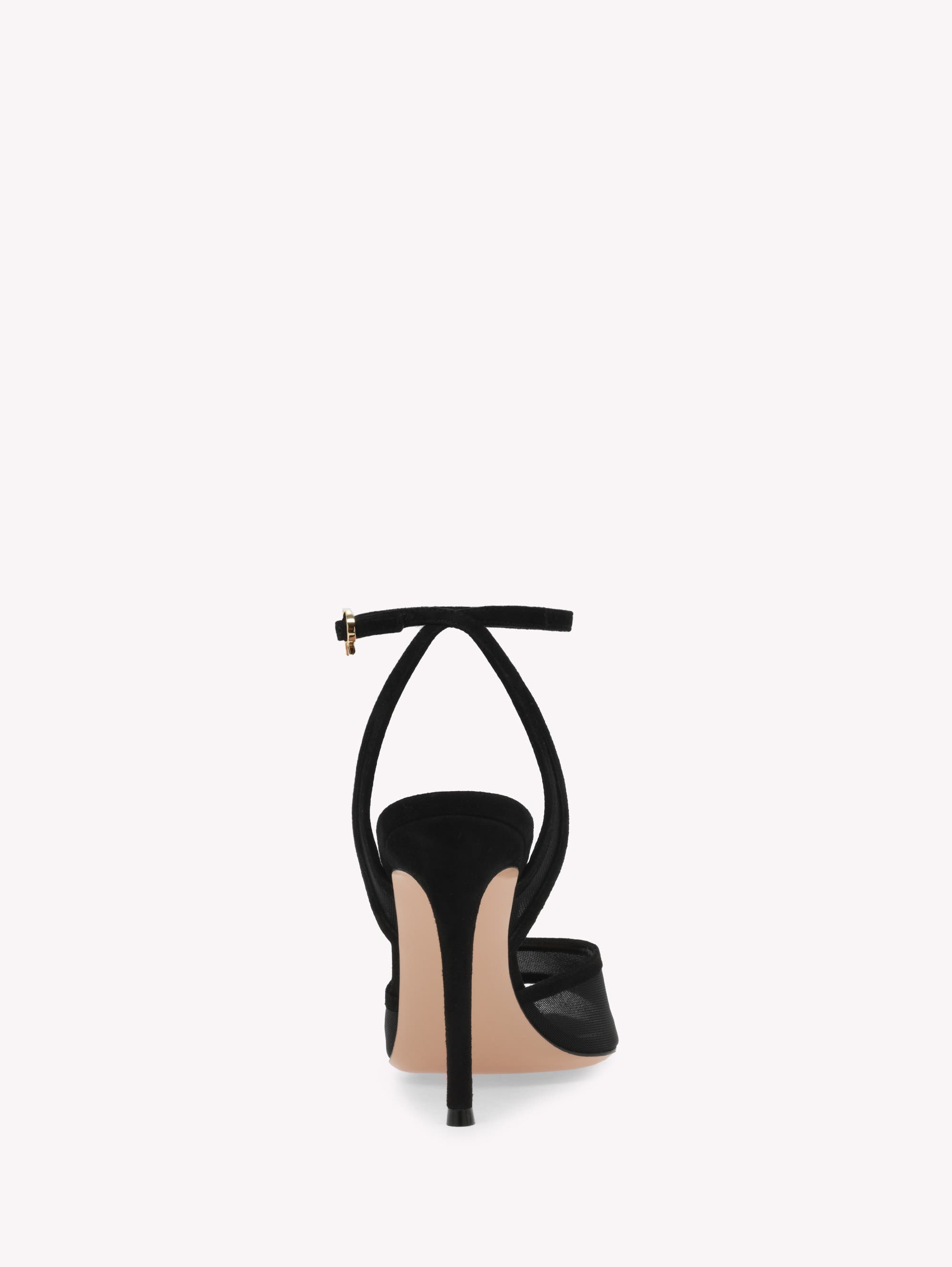 Gianvito Rossi Dorotea Sandals, Alternate, color, Black Fabric