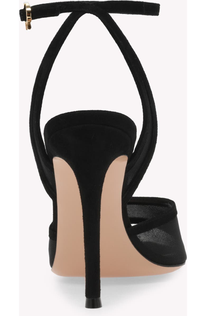 Gianvito Rossi Dorotea Sandals, Alternate, color, Black Fabric