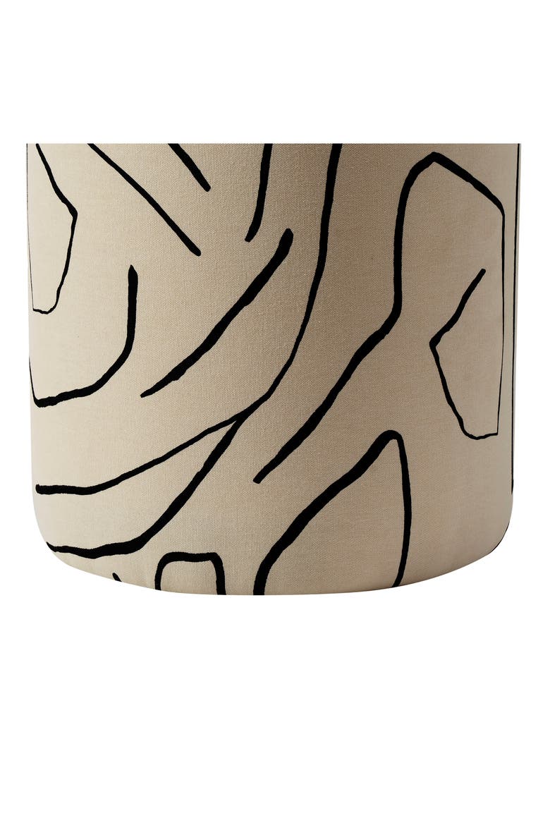 Rachelle Stool, Alternate, color, CREAM BASE/ BLACK LINES