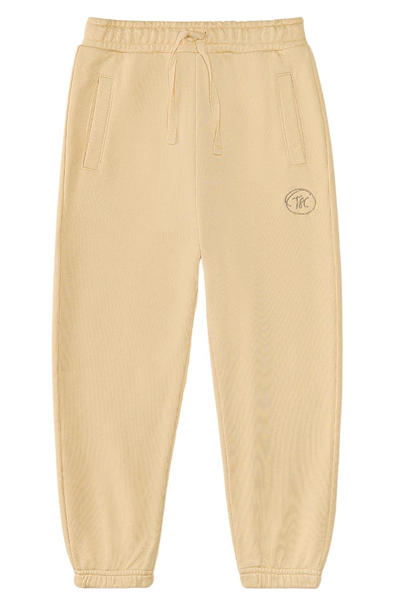 The Sunday Collective Kids' Natural Dye Everyday Joggers, Main, color, Light Yellow
