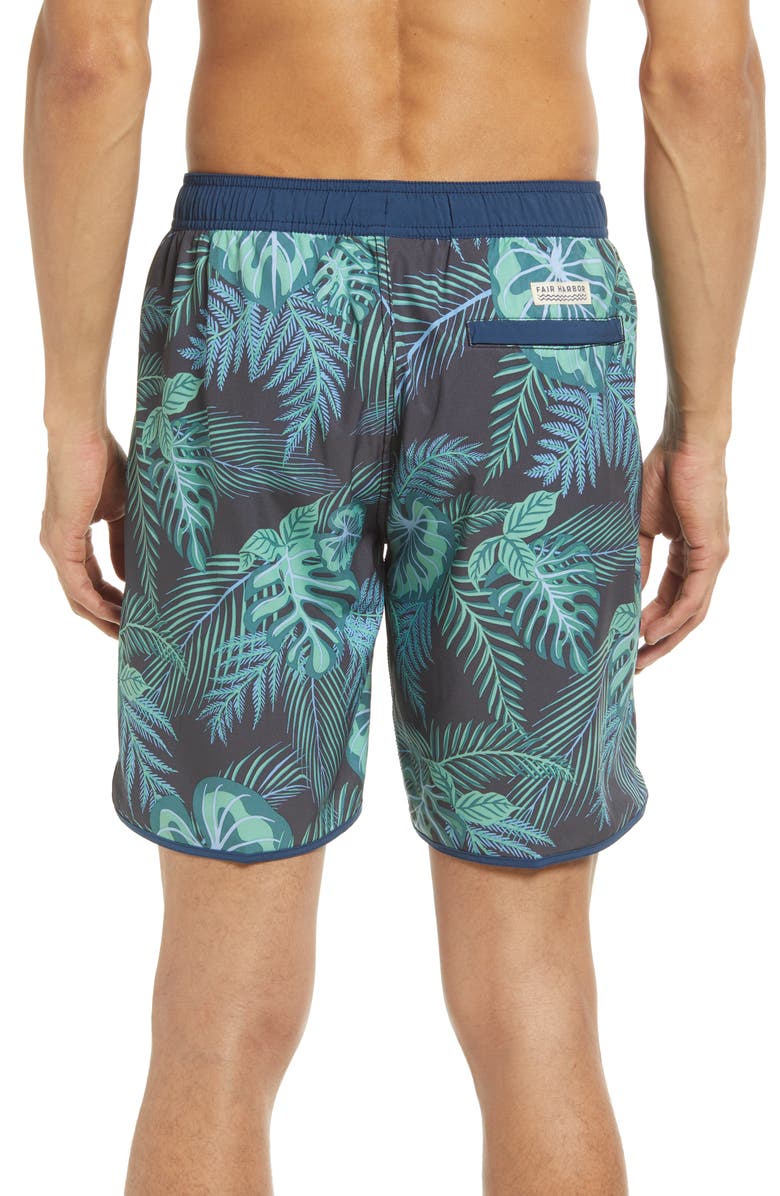 Fair Harbor The Anchor Swim Trunks, Alternate, color, Navy Evergreen