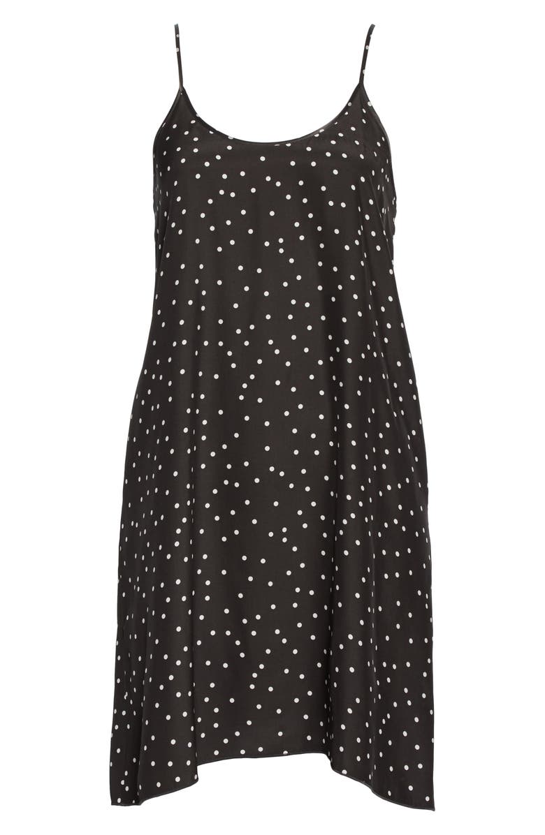 ATM Anthony Thomas Melillo Polka Dot Silk Slipdress, Alternate, color, 