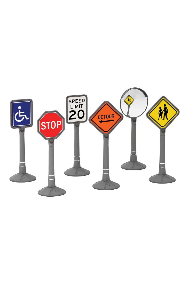 Jumbo Traffic Signs - Set of 6, Main, color, Multicolored