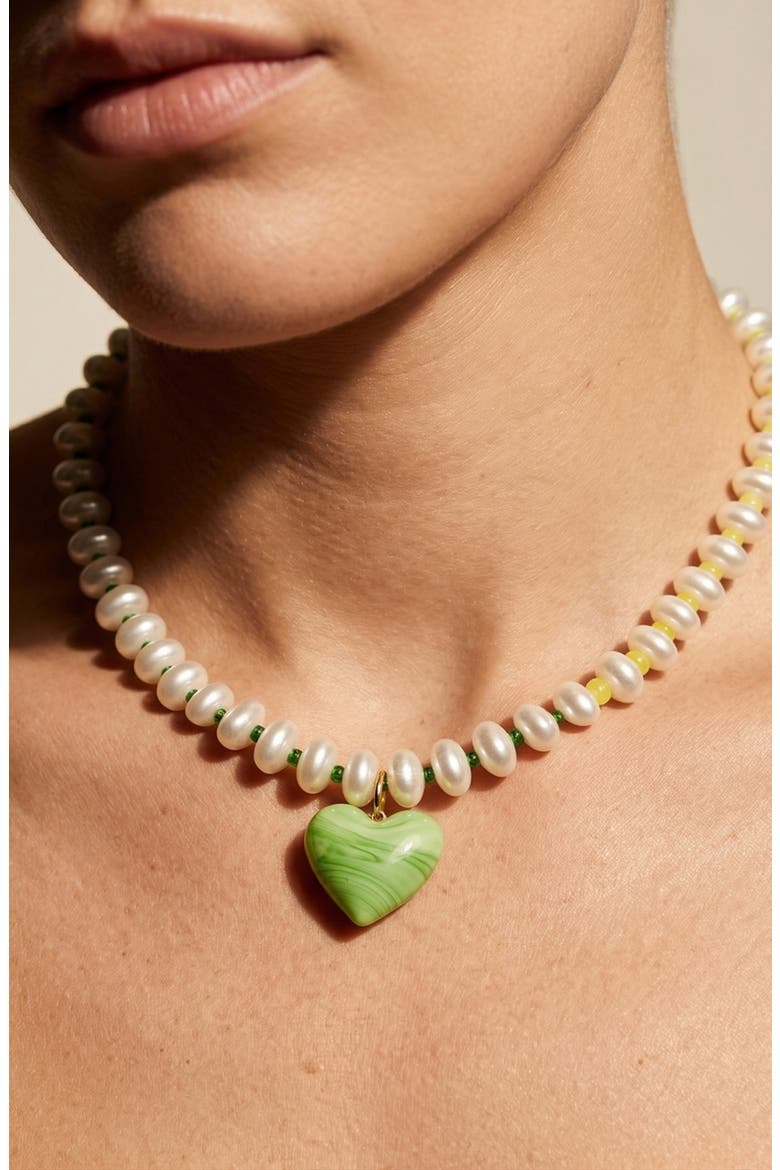 Green Goddess Necklace, Alternate, color, GREEN