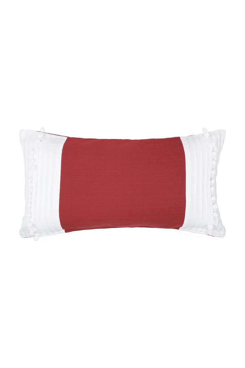 Stacia Throw Pillow, Main, color, Red