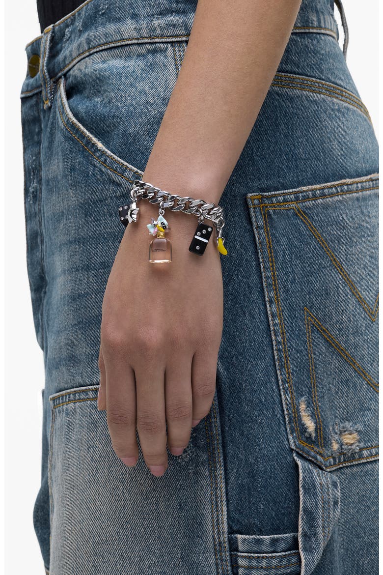 Perfect Charm Bracelet, Alternate, color, SILVER/ PINK MULTI