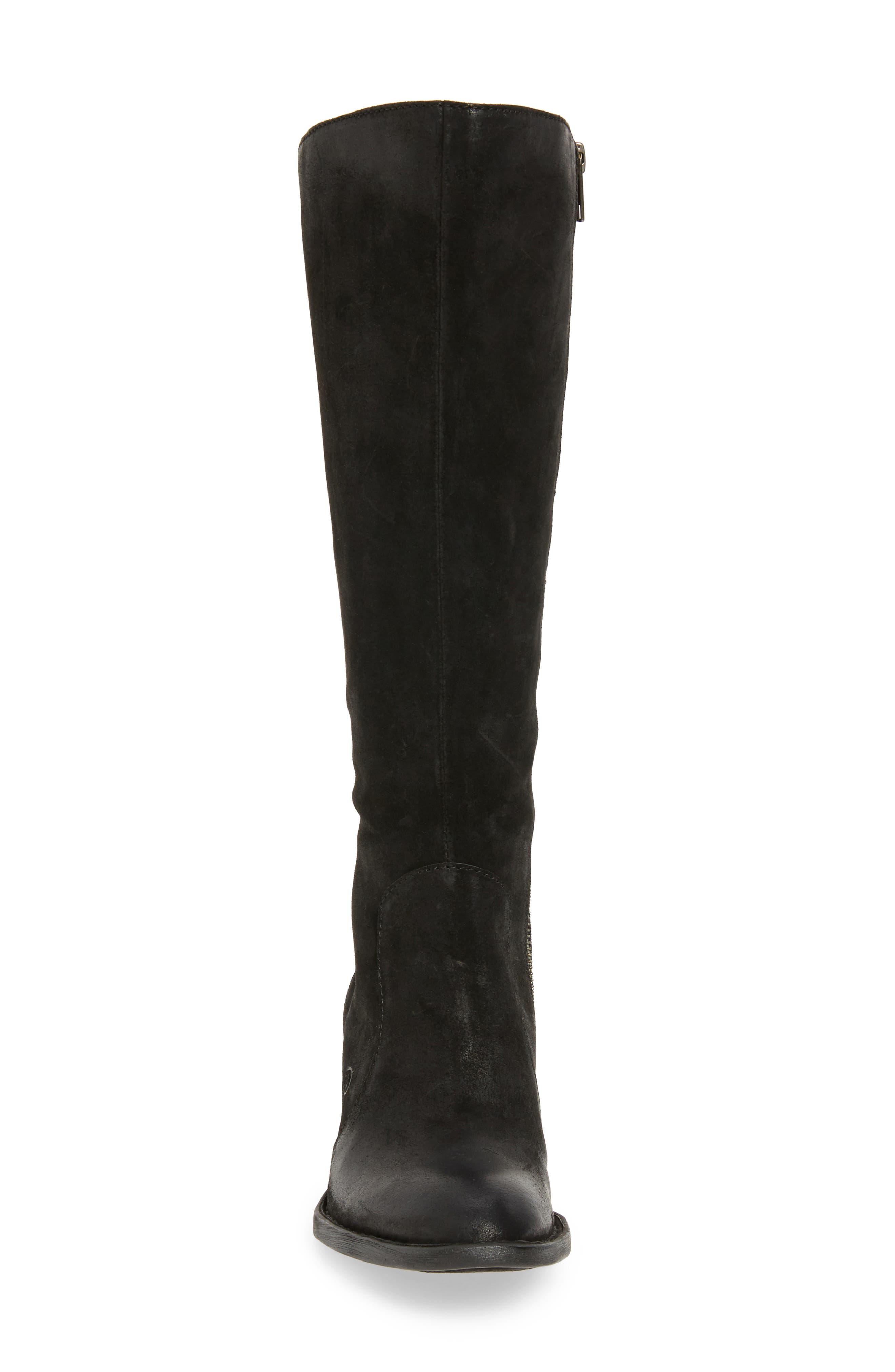 Felicia Knee High Boot, Alternate, color, BLACK DISTRESSED LEATHER