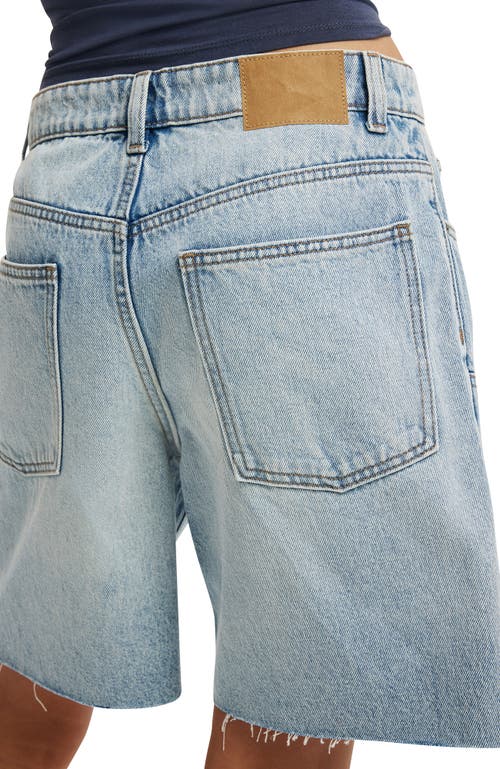 Cotton On Relaxed Denim Short In Blue