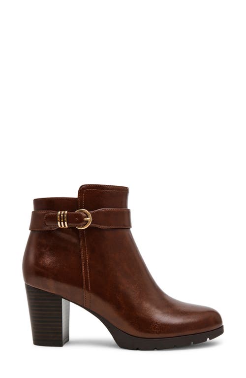 Anne Klein Rumor Platform Bootie In Brown