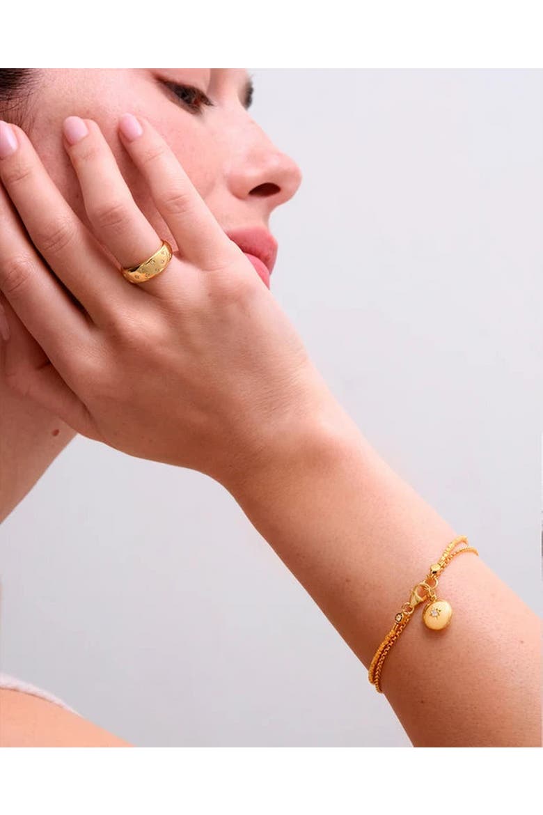 Gold Biography Locket Bracelet, Alternate, color, Gold