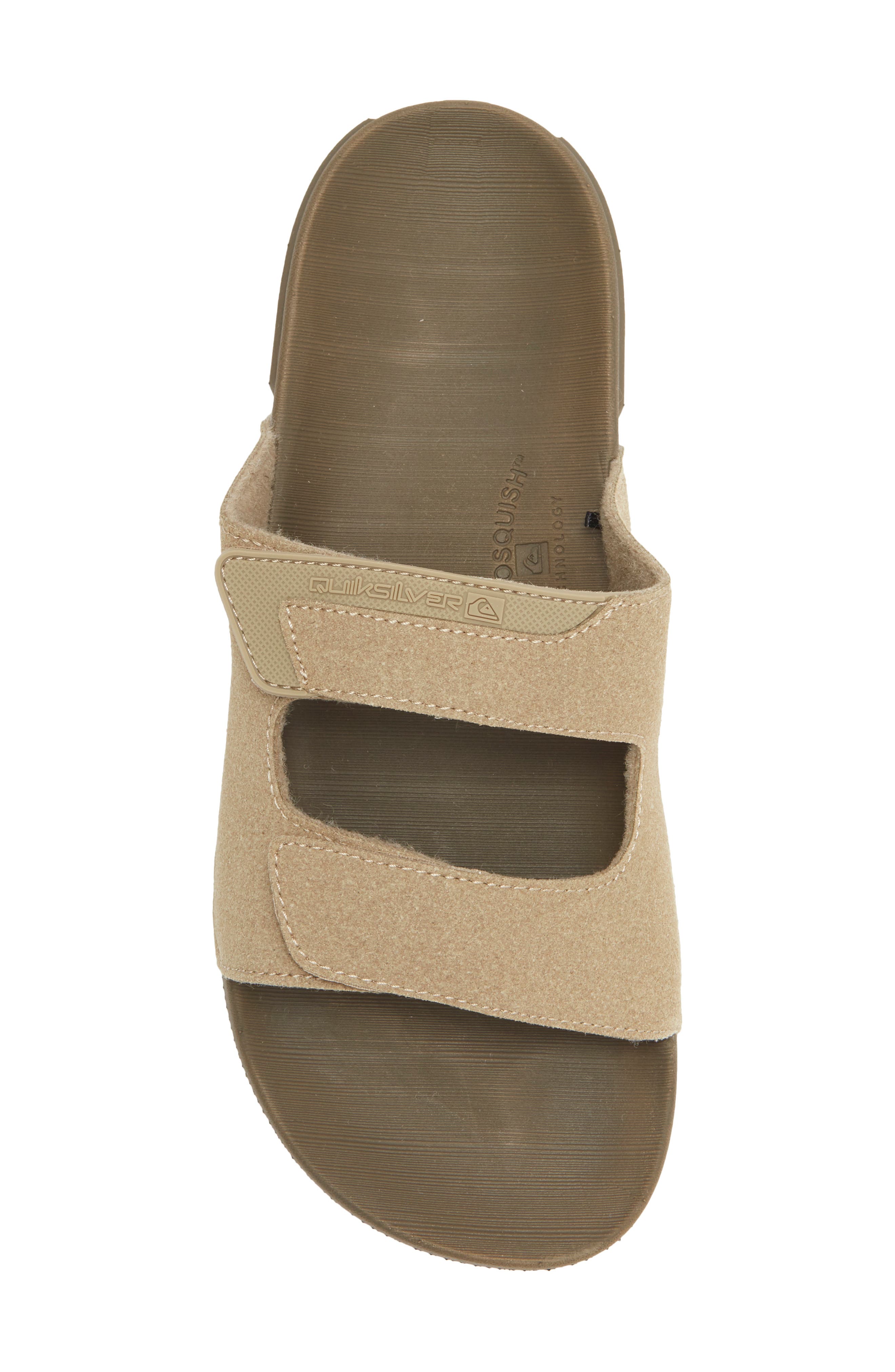 Quiksilver Dusk Patrol Slide Sandal, Alternate, color, Tan/ Medium Brown