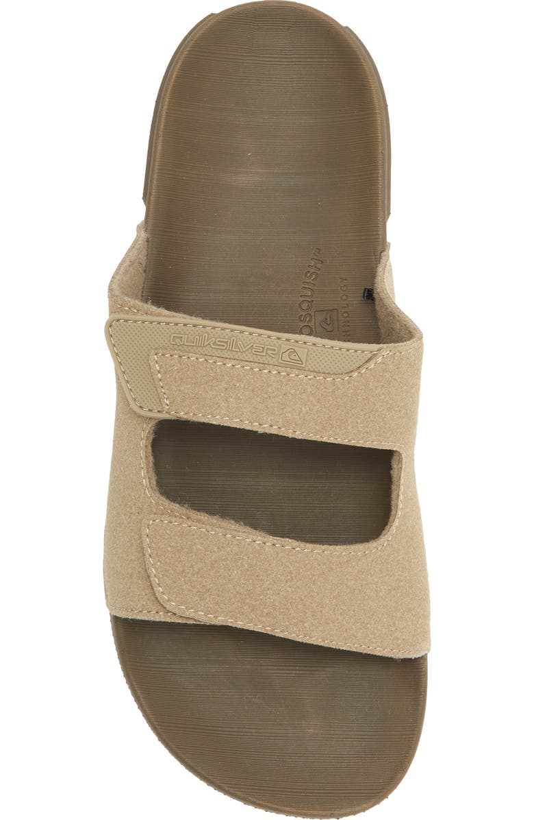 Quiksilver Dusk Patrol Slide Sandal, Alternate, color, Tan/ Medium Brown