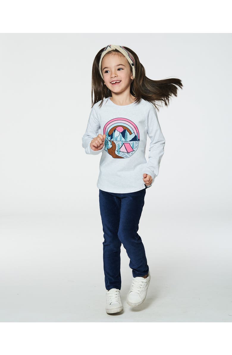 Deux par Deux Girl's Tregging Navy, Alternate, color, 