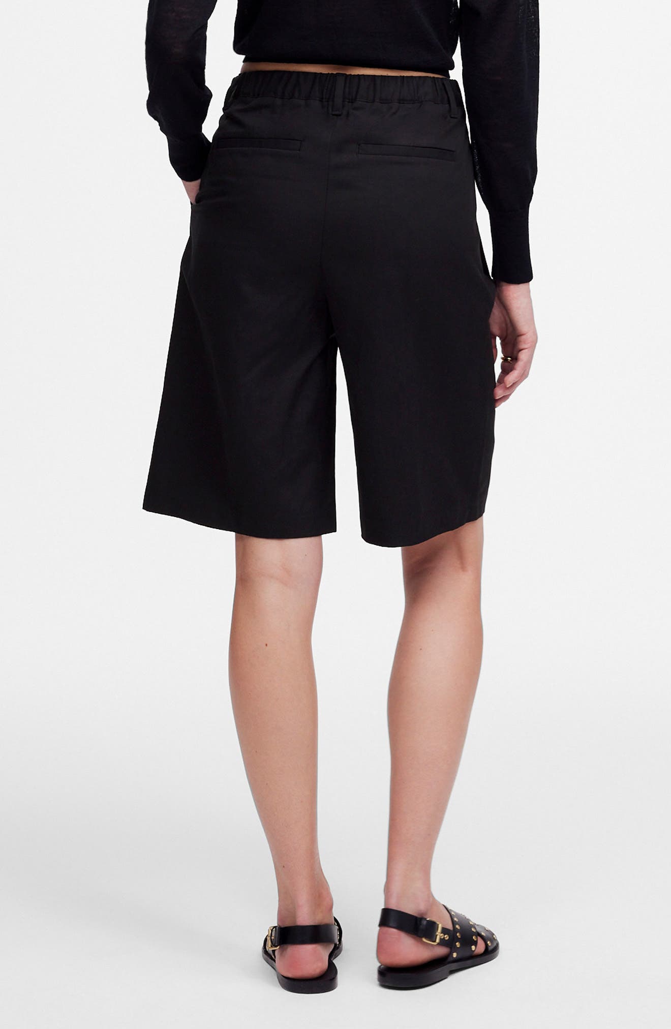 Pleated Relaxed Fit Shorts - image 2