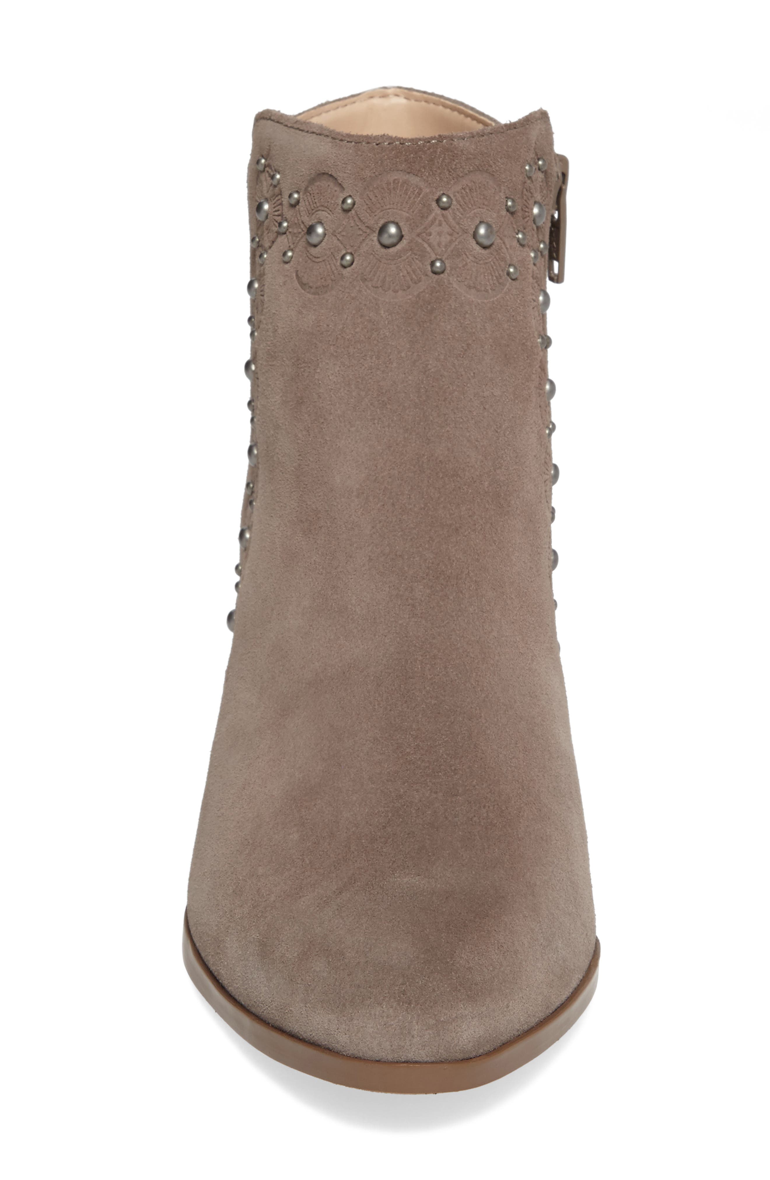 Sole Society Gala Studded Embossed Bootie, Alternate, color, 