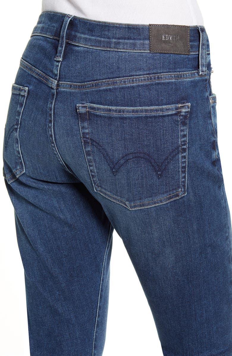 EDWIN Jamie High Waist Crop Jeans, Alternate, color, 
