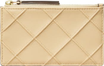 Tory Burch Fleming Quilted Zip Leather Card Case | Nordstrom