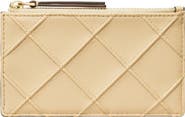 Tory Burch Fleming Quilted Zip Leather Card Case
