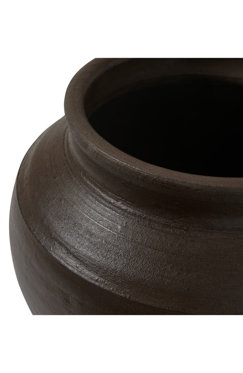 Renwil Decorative Clay Vase, Alternate, color, Brown