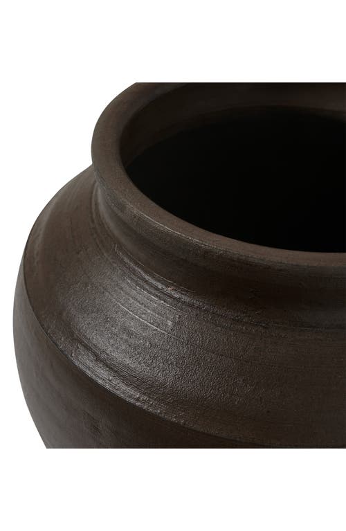 Renwil Decorative Clay Vase In Brown
