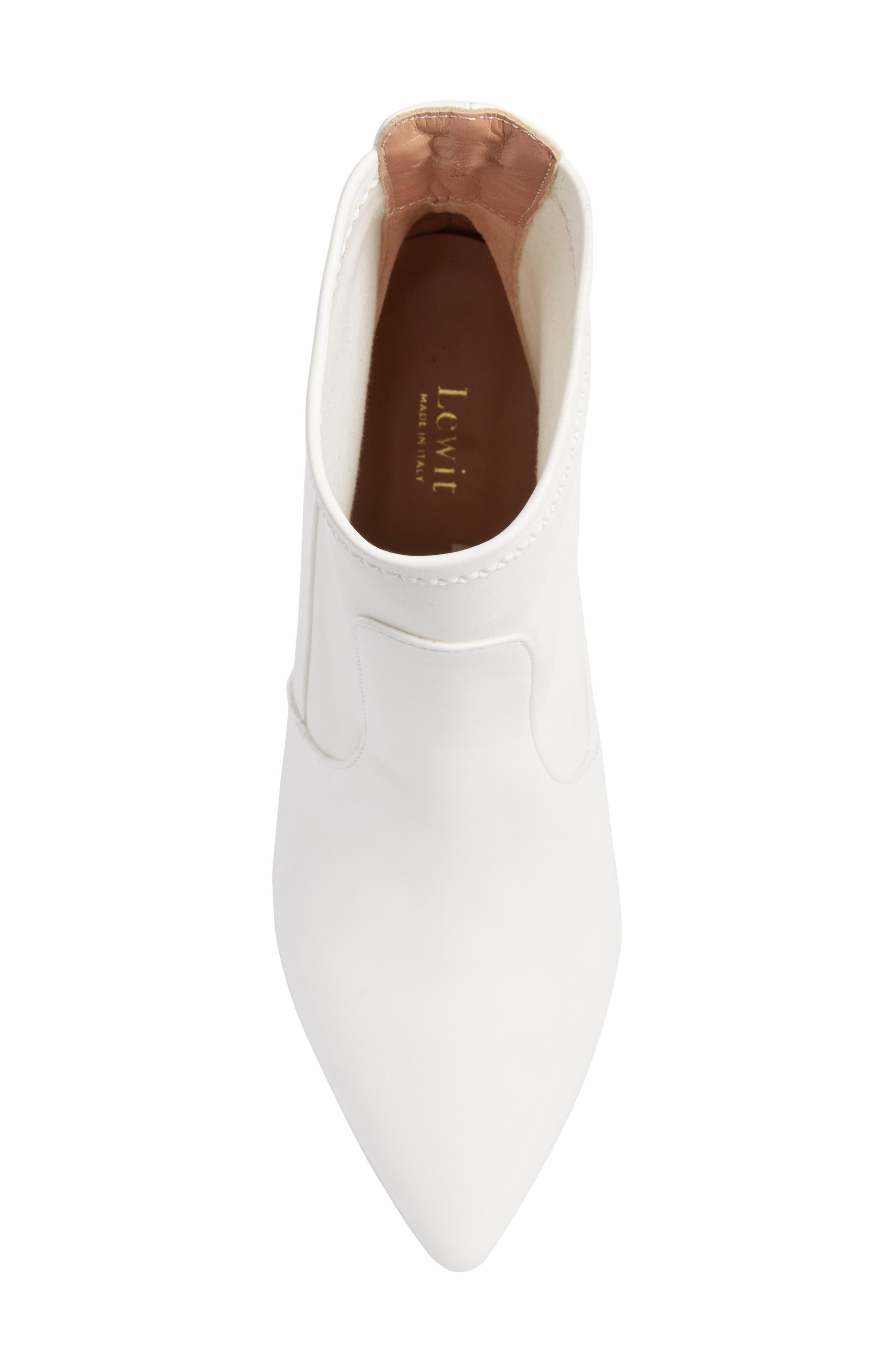Abra Bootie, Alternate, color, WHITE LEATHER