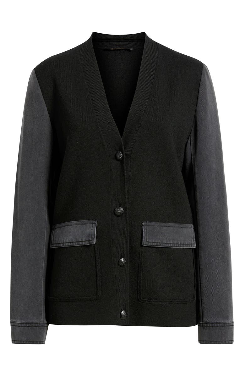 KOBI HALPERIN Naomi Mixed Media Cardigan, Main, color,