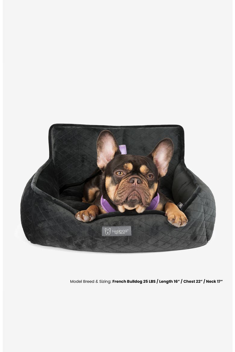Car Seat for Small/Medium Dogs, Alternate, color, Charcoal Gray