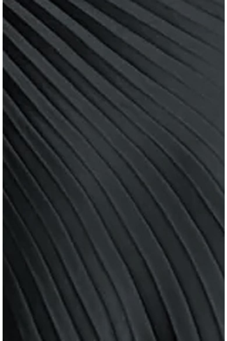 Bianca Pleated Strapless Gown, Alternate, color, BLACK