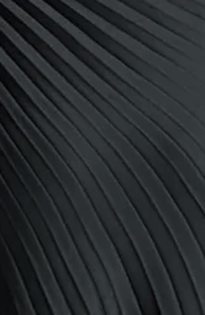 A.L.C. Bianca Pleated Strapless Gown, Alternate, color, Black